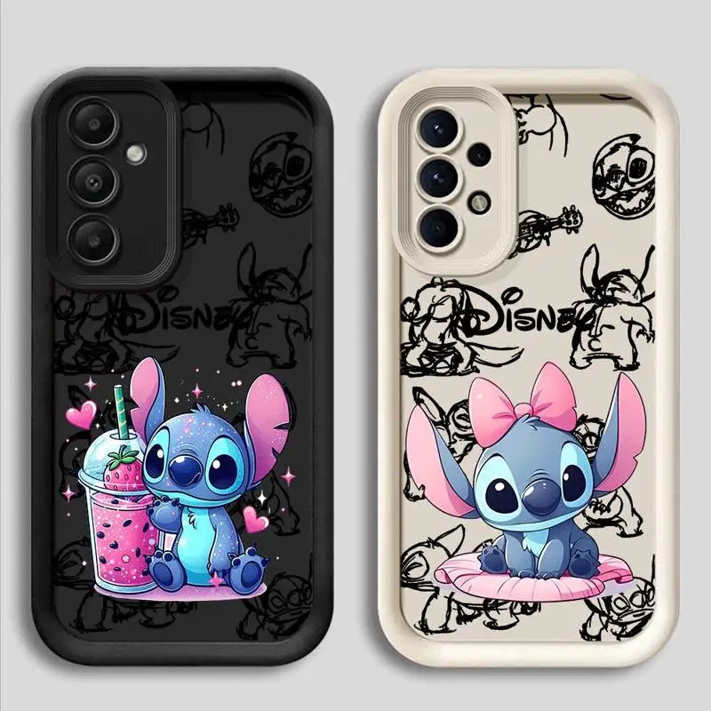 Silicone Soft Disney Stitch Cartoon Phone Case for Samsung Galaxy