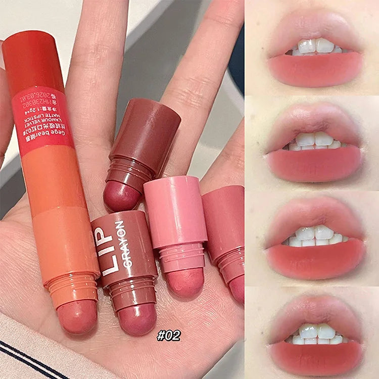Gege Bear Super Stay 4 in 1 Velvet Matte Crayon Lipstick