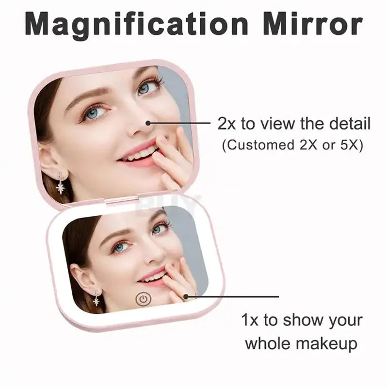 Compact Mini Vanity Folding Cosmetic Mirror