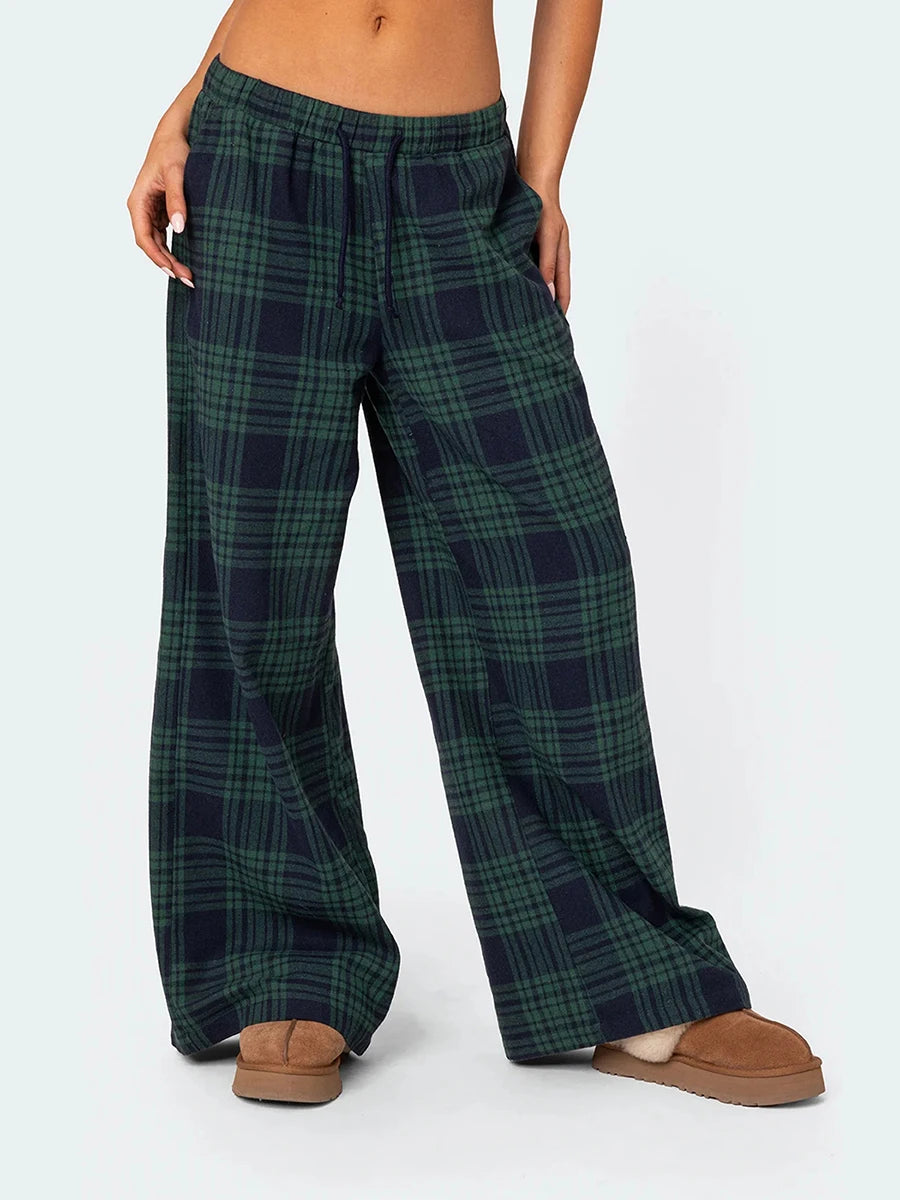 Cute Plaid Pajama Pants