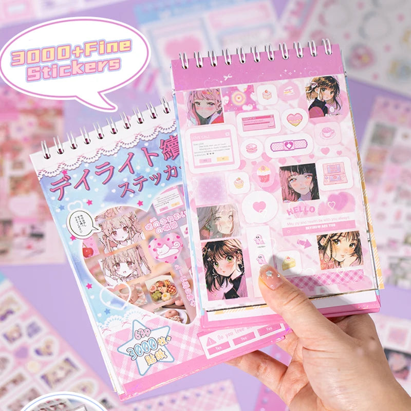 Cute Anime Sticker Book