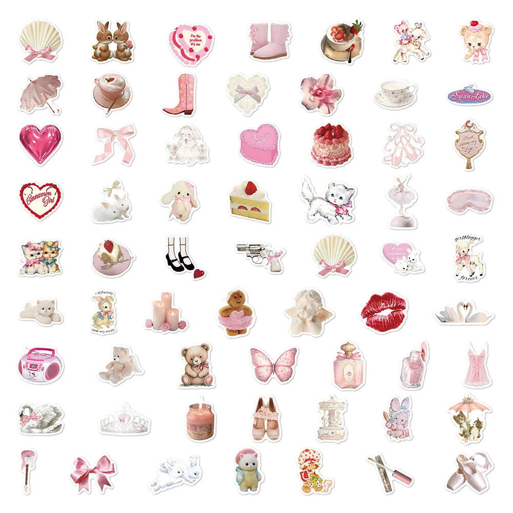 Cute Pink Coquette Stickers