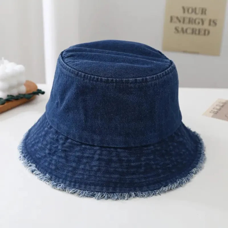 Denim Casual Bucket Hat