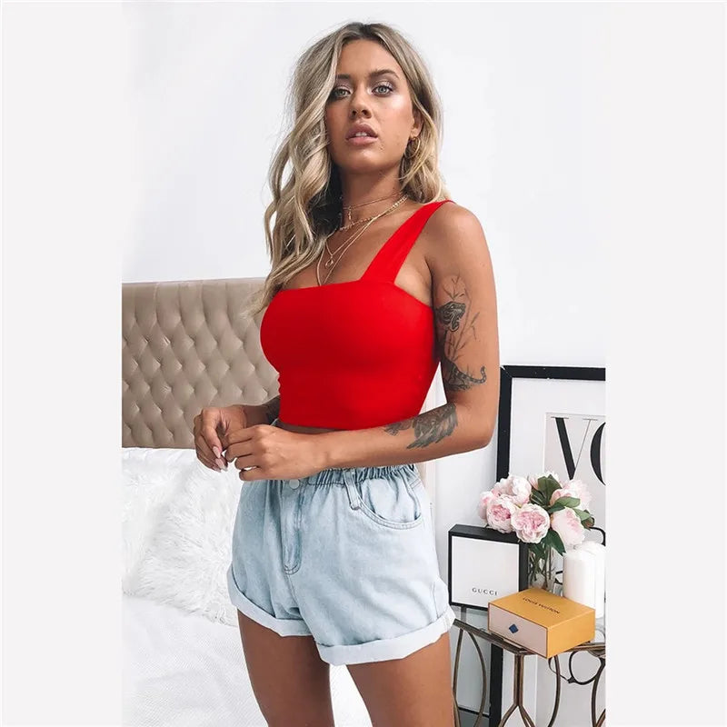 Square Neck Crop Top