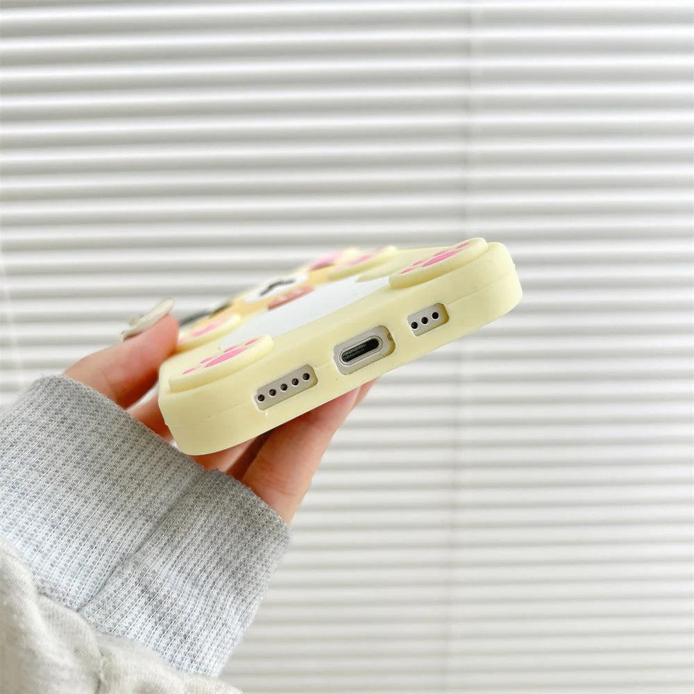 Cute Rilakkuma Bear Soft Cover Case For iPhone