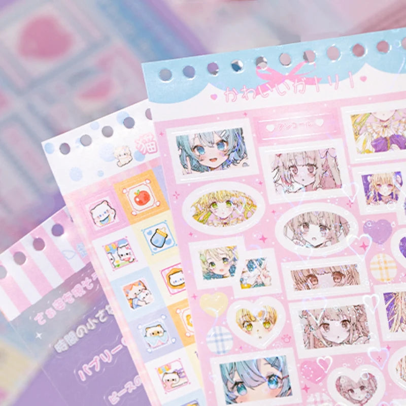 Cute Anime Sticker Book