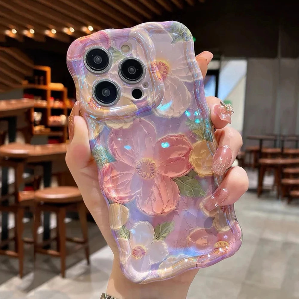 Retro Oil Painting Phone Case For iPhone