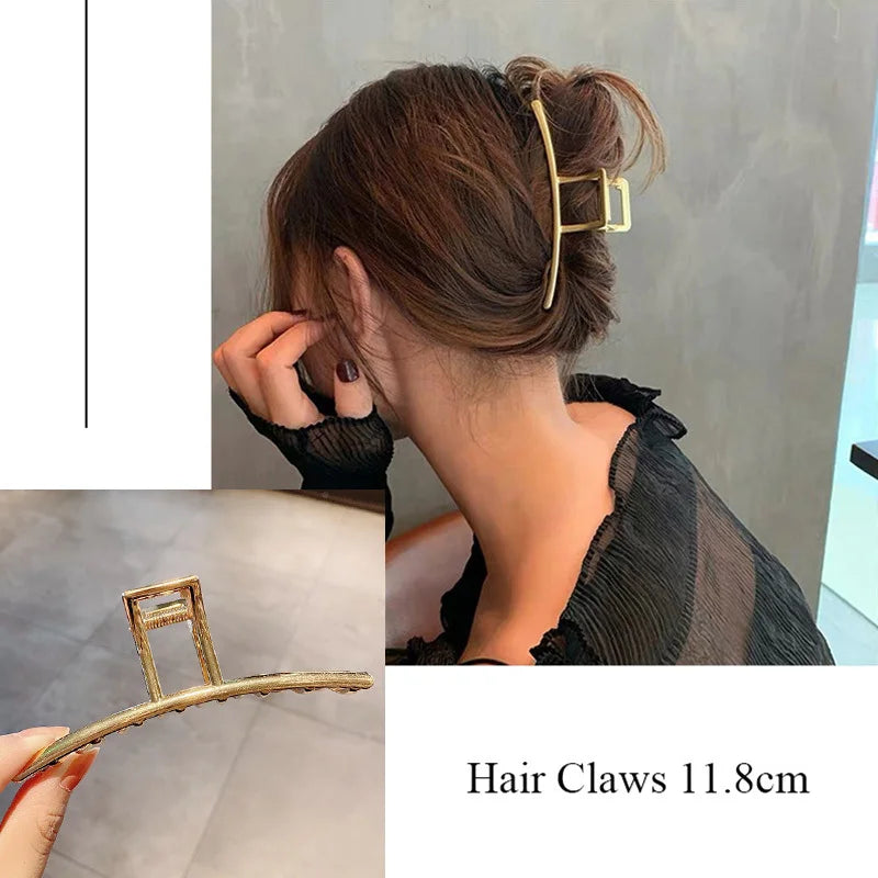 Women's Gold Hair Claw Clip