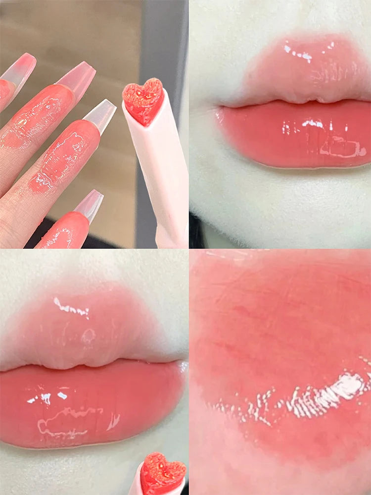 Gege bear Heart Honey Korean Glossy lipstick