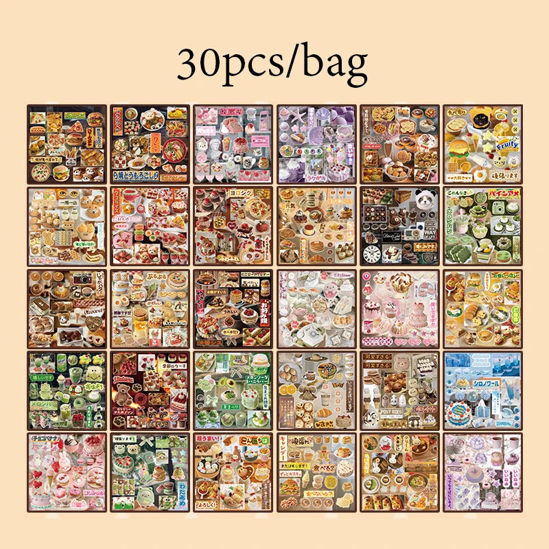 Japanese food sticker book 30pgs