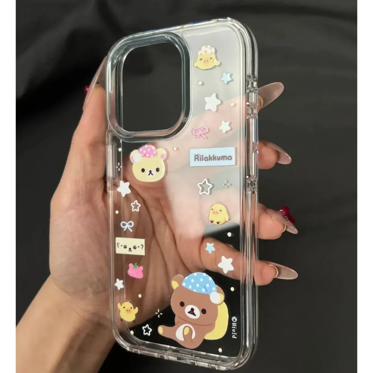 Cartoon Cute Sleeping Cap Bear Phone Case For iPhone
