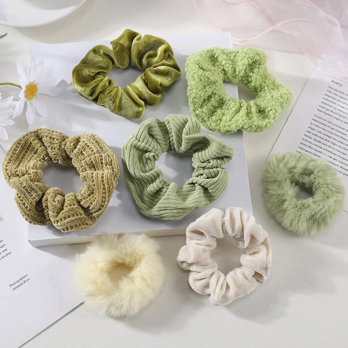 Women's Hair Scrunchies Set