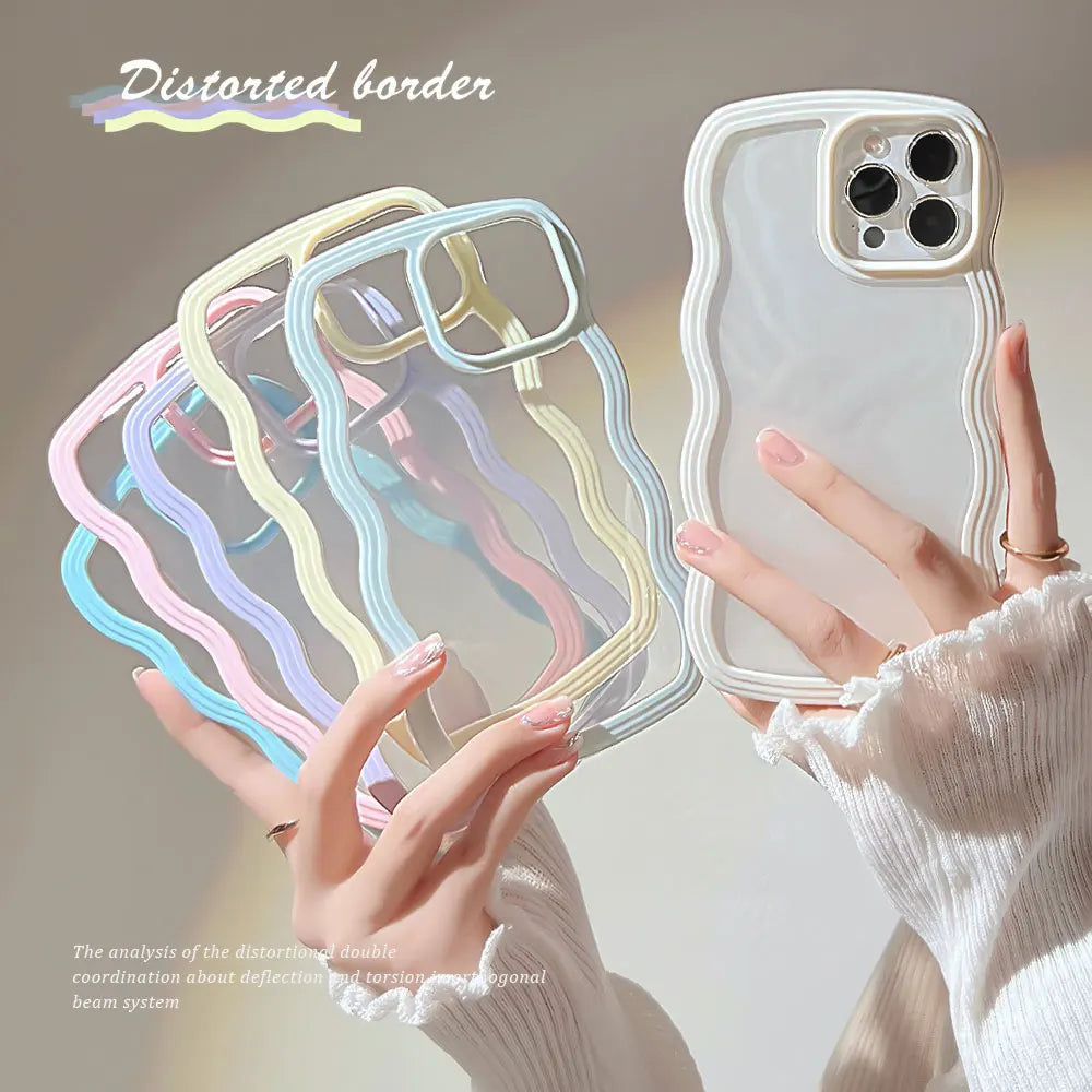 Wavy Lines Bumper Case For iPhone