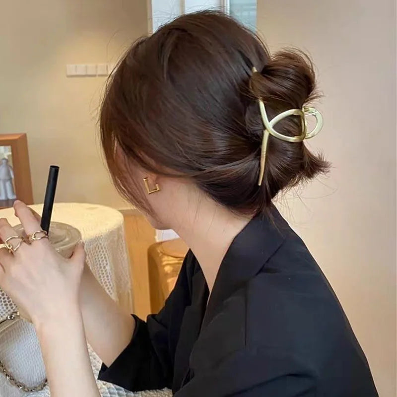 Women's Gold Hair Claw Clip