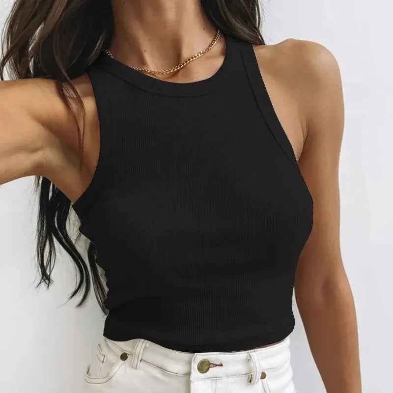 One Size Knitted Crop Top