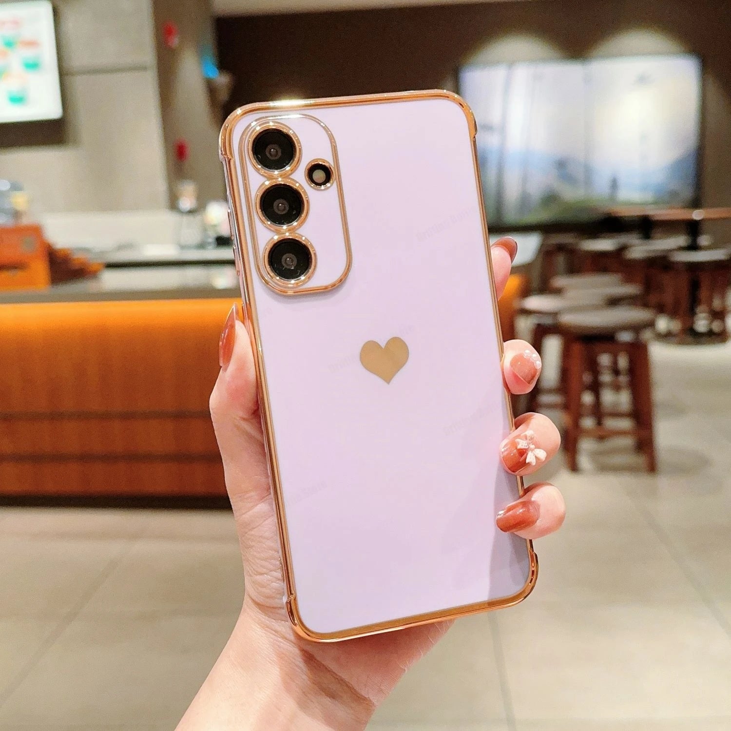 Love Heart Pattern Phone Cover For Samsung Galaxy