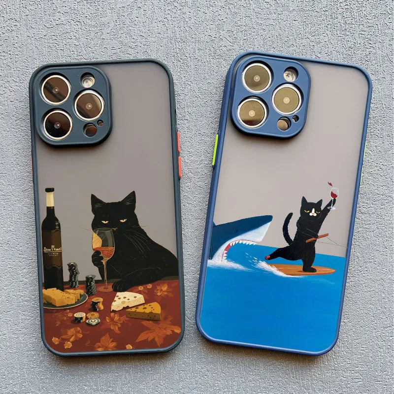 Funny Cat Daily Life Phone Case For iPhone