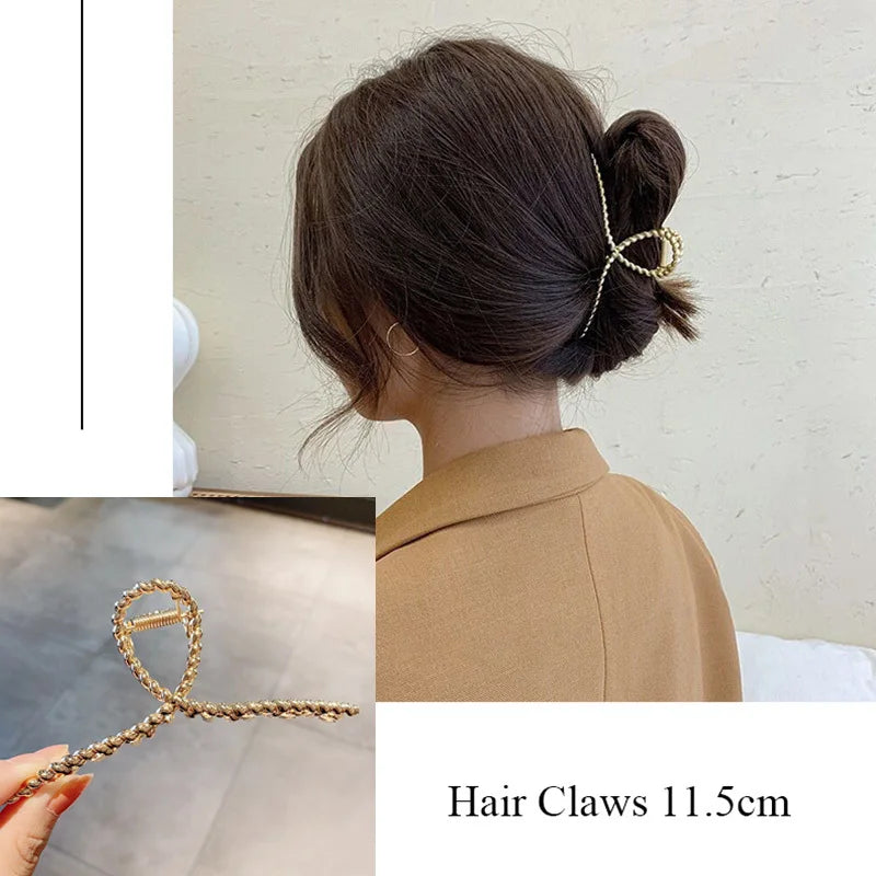 Women's Gold Hair Claw Clip