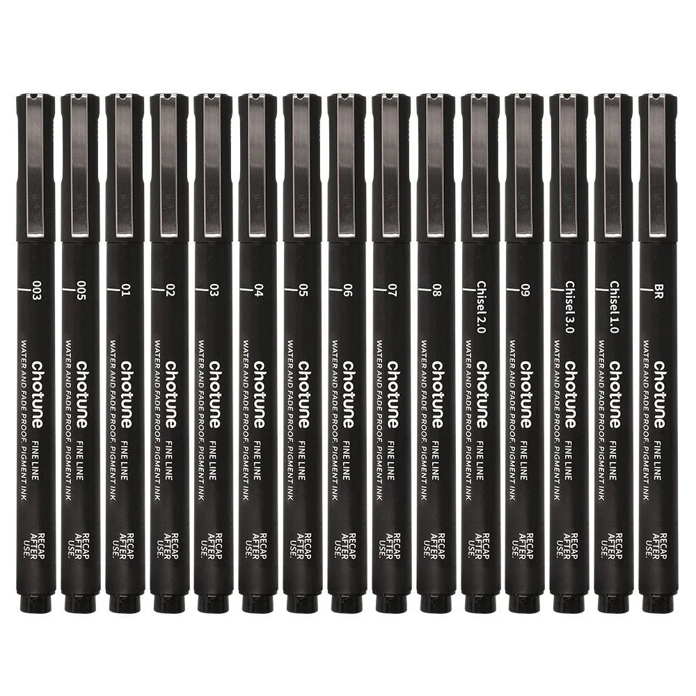 Black Micro Fine Point Pens
