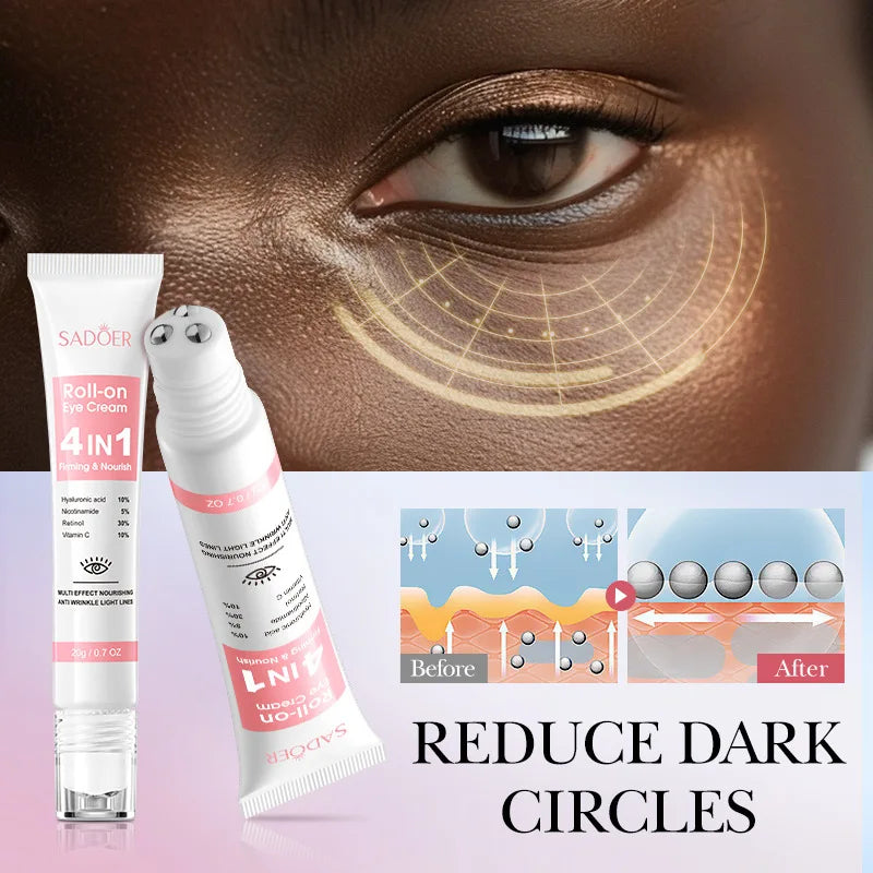 SADOER 4 in1 Roll-on Moisturizing Eye Cream