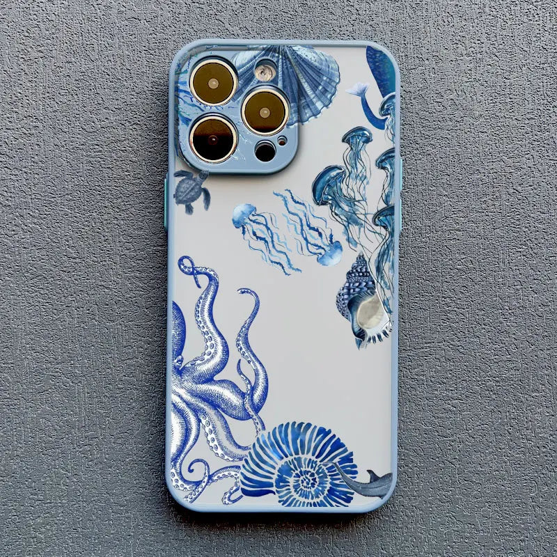 Cool Blue Ocean Phone Case For iPhone