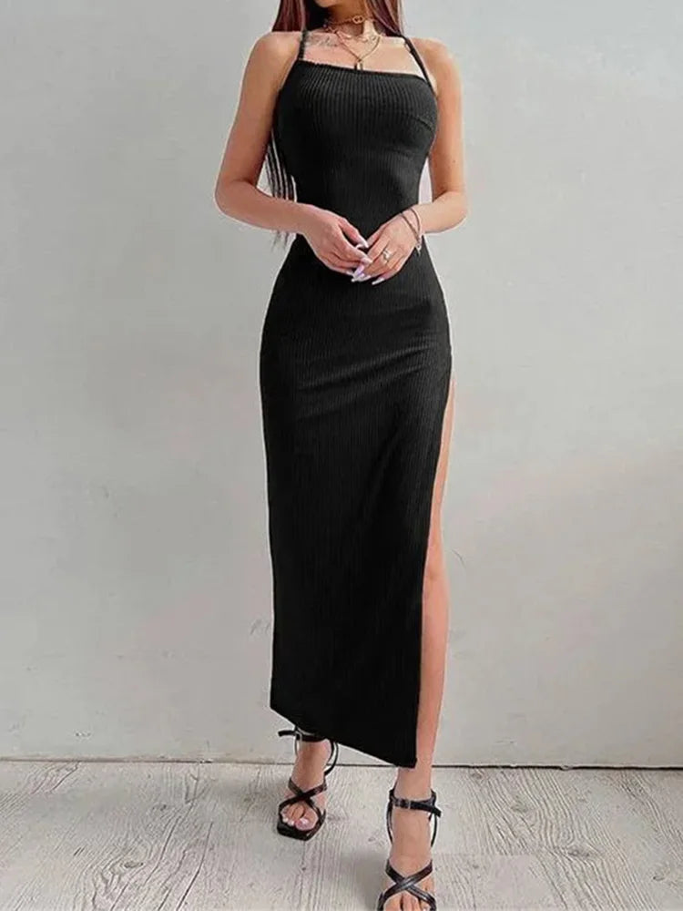 Knitted Long Bodycon Dress