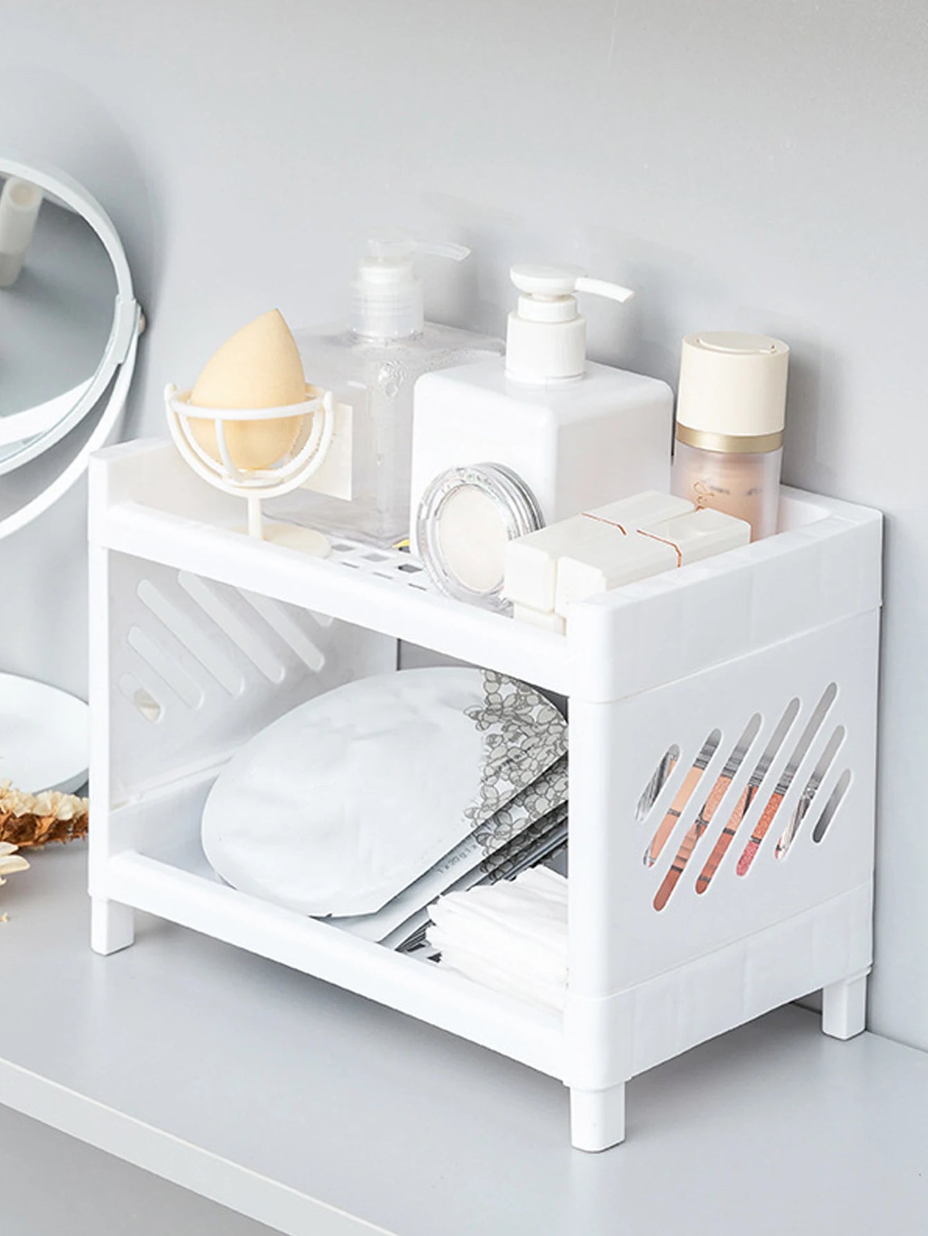 Office Desk Double Layer Organizer