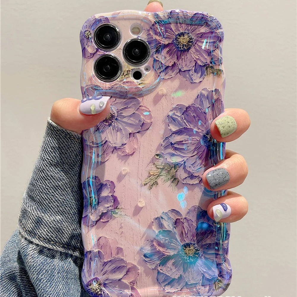 Retro Oil Painting Phone Case For iPhone