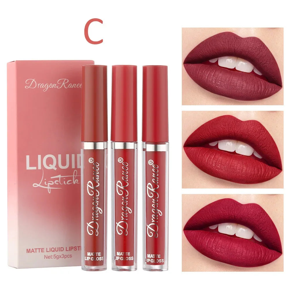 Korean Liquid Lipstick Set 3pcs