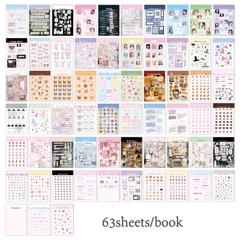 Cute Anime Sticker Book