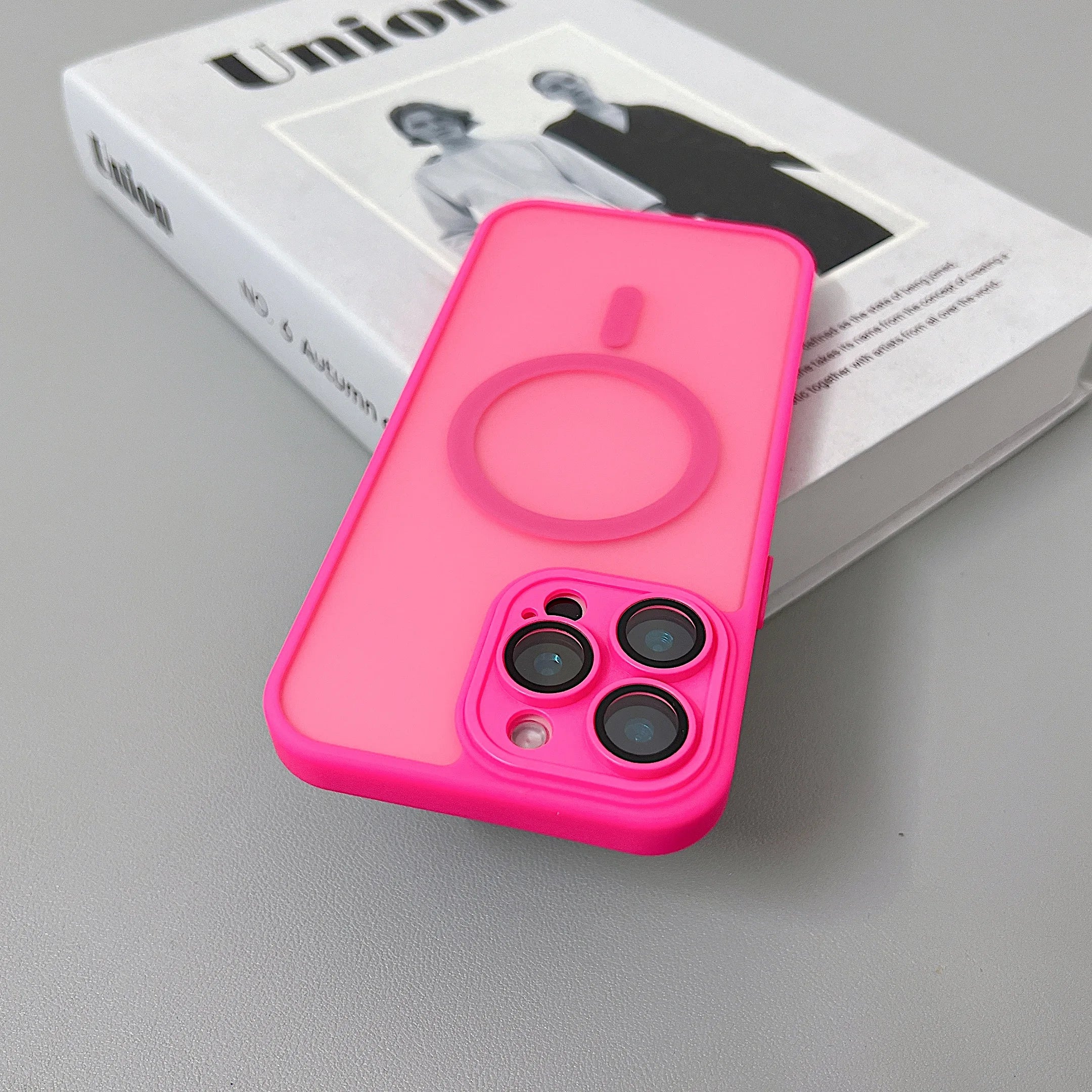 Magnetic Wireless Charge Translucent Case For iPhone