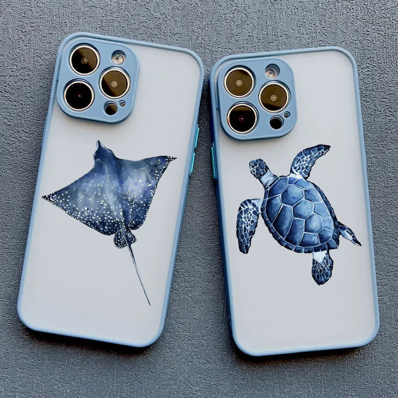 Cool Blue Ocean Phone Case For iPhone