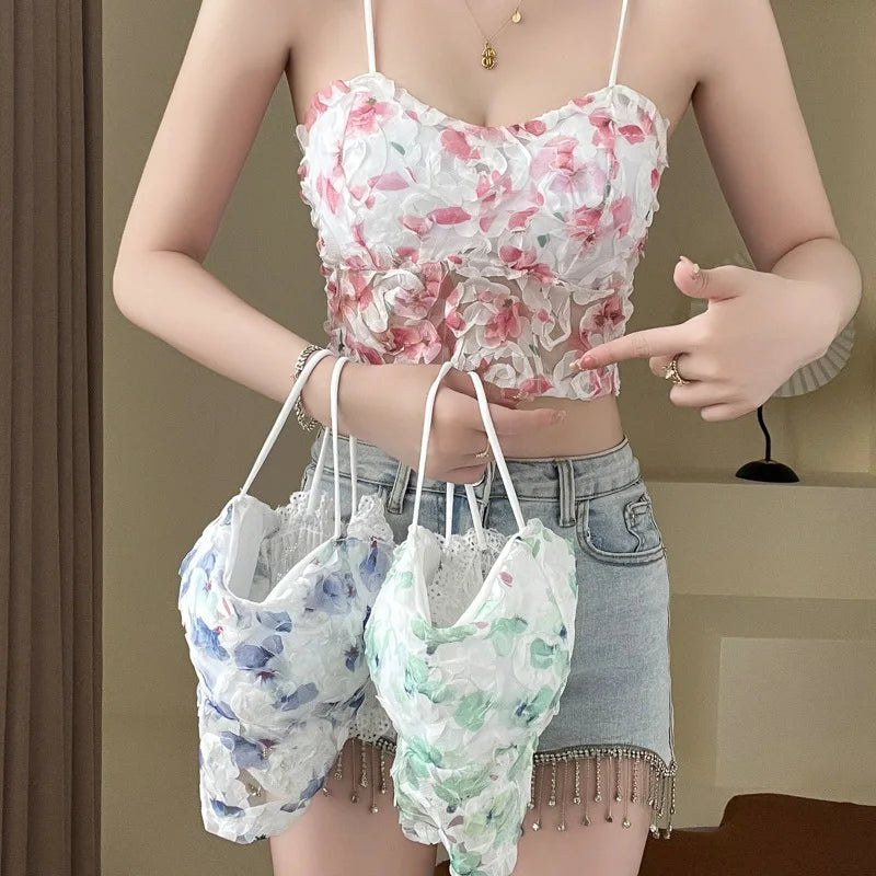 Floral Corset Crop Top