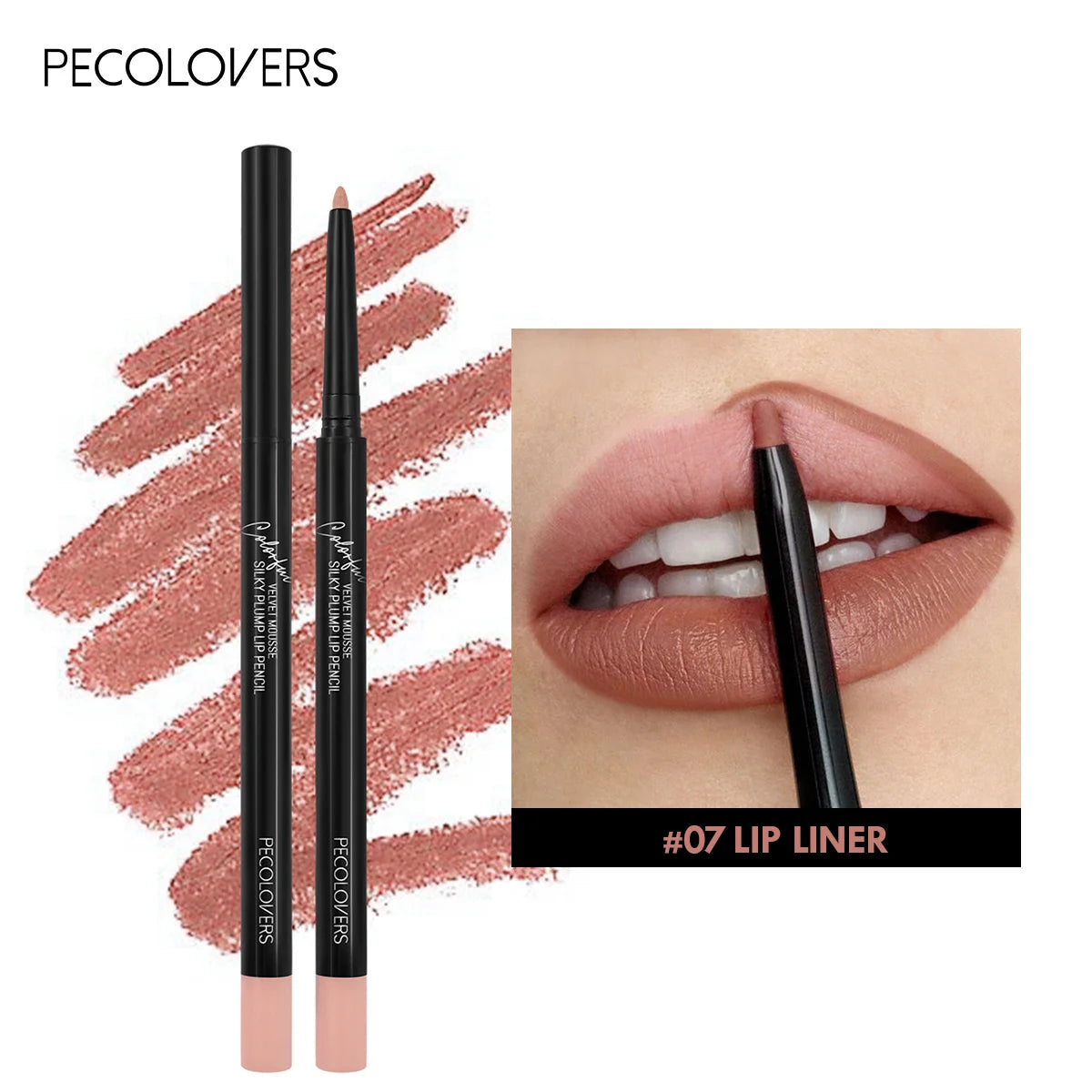 Pecolovers Waterproof Matte Lipliner Pencil