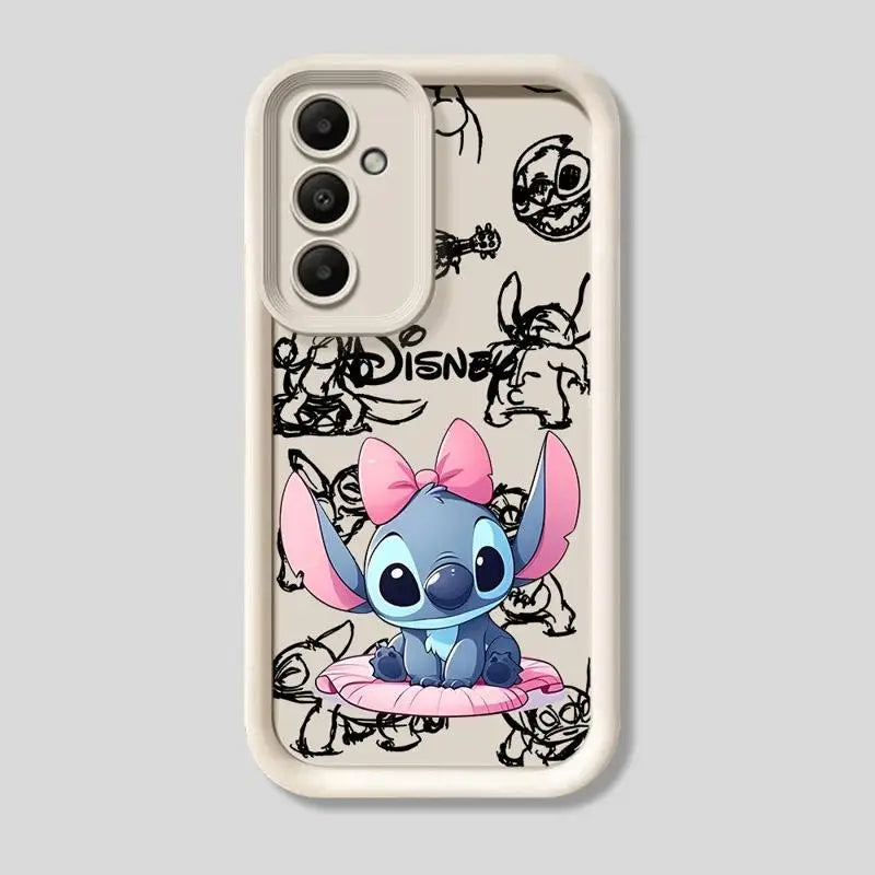 Silicone Soft Disney Stitch Cartoon Phone Case for Samsung Galaxy