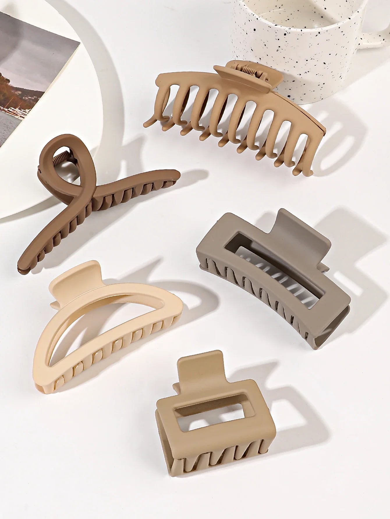 5 Pcs Mixed Hair Claw Clips