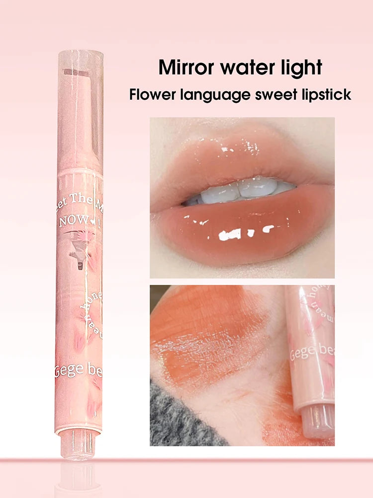 Gege bear Heart Honey Korean Glossy lipstick
