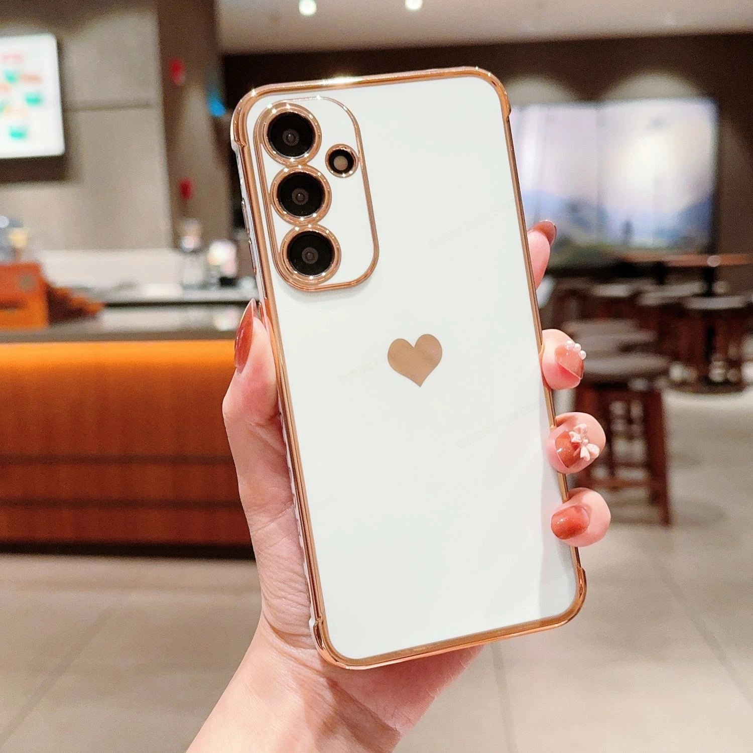 Love Heart Pattern Phone Cover For Samsung Galaxy