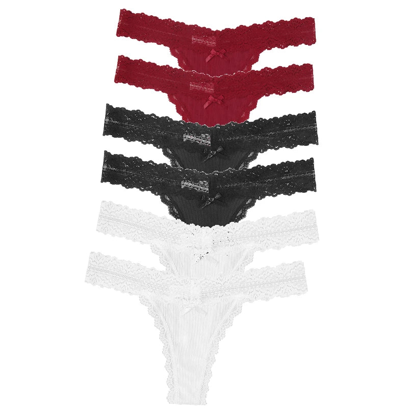Women's Floral Lace Panties 6pcs