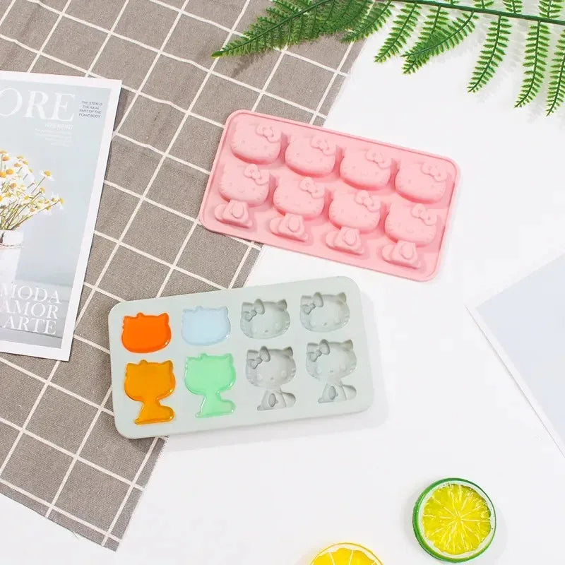 Kawaii Hello Kitty Pink Silicone Ice Tray