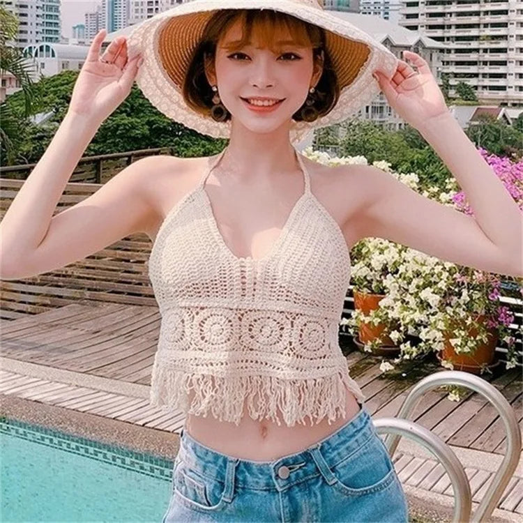 Women Crochet Tank Top