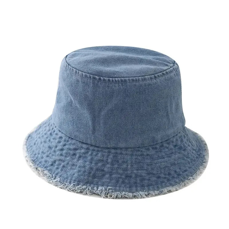 Denim Casual Bucket Hat
