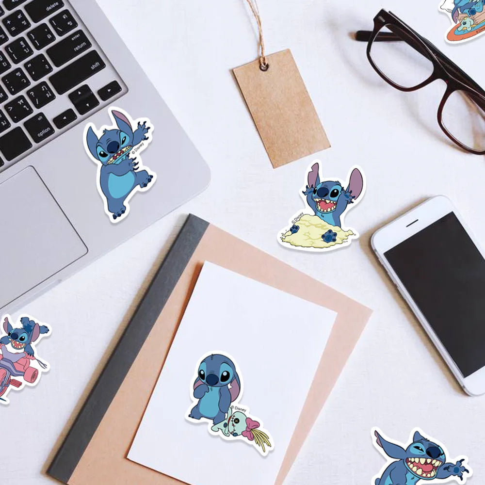 Cute Cartoon Lilo & Stitch Stickers 51pcs