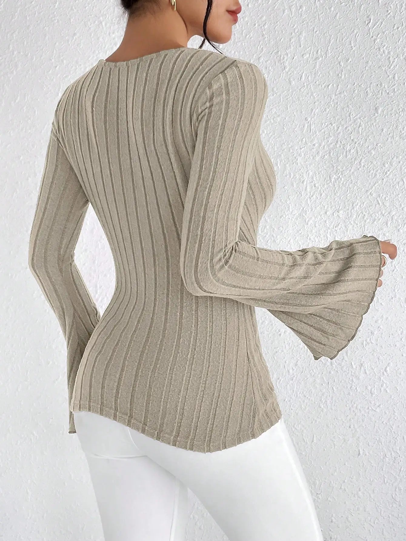 Women's Long Sleeve Knitted Top