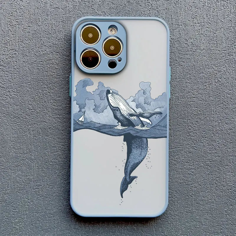 Cool Blue Ocean Phone Case For iPhone