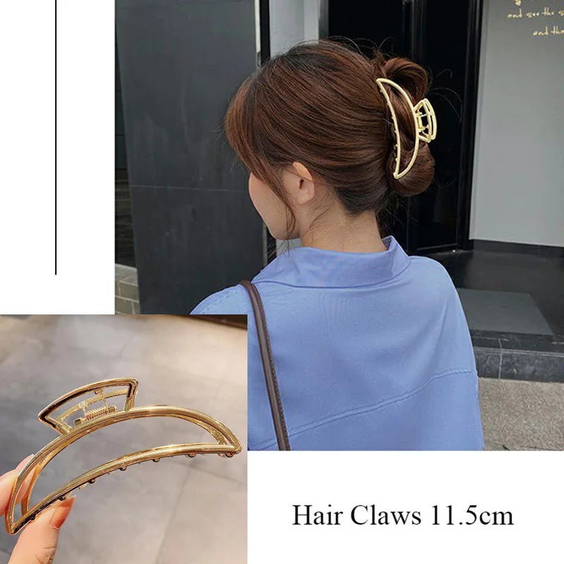 Women's Gold Hair Claw Clip