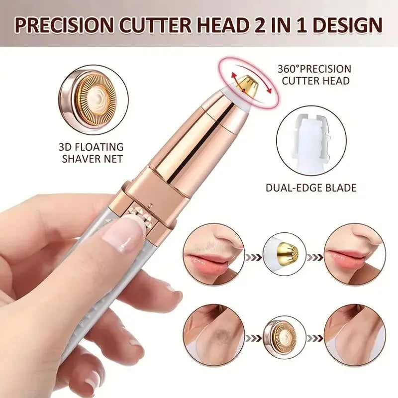 Rechargeable 2-in-1 Facial Hair Remover