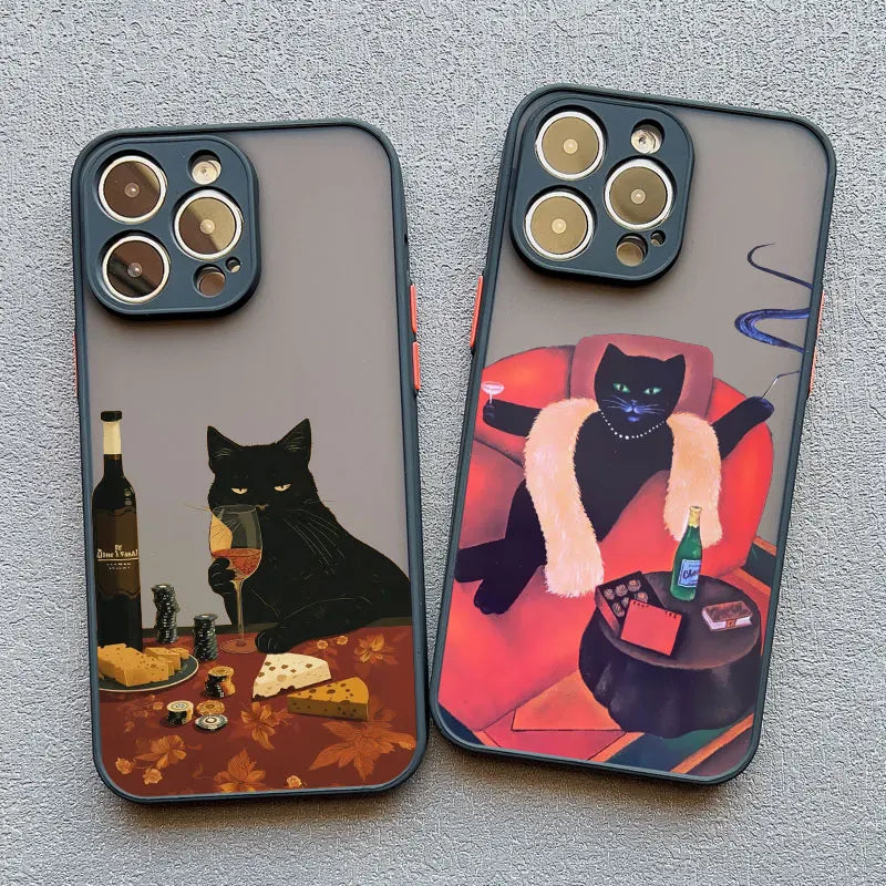 Funny Cat Daily Life Phone Case For iPhone