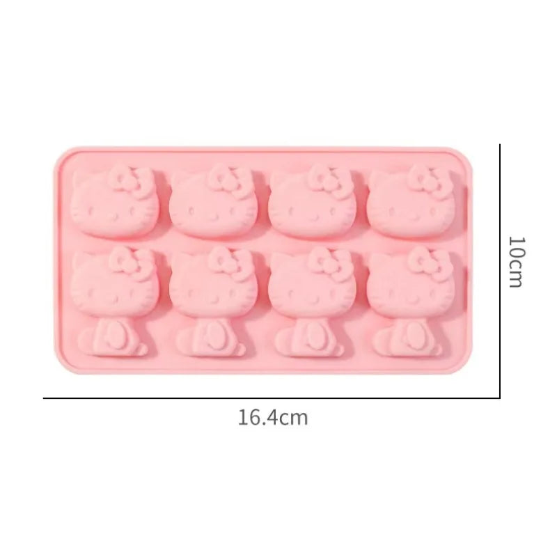 Kawaii Hello Kitty Pink Silicone Ice Tray