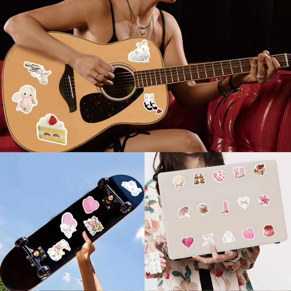 Cute Pink Coquette Stickers